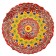 Largan Rishtan ceramics "Flowers", 41 cm, red, corrugated