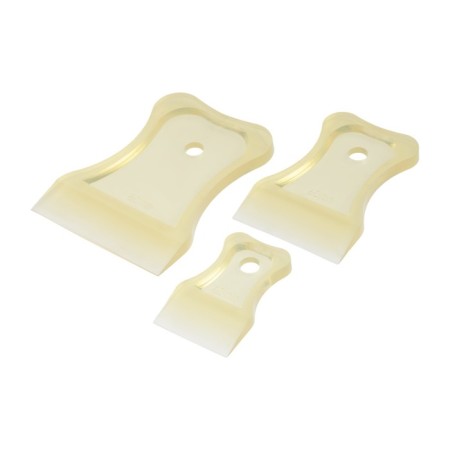 A set of tundra spatulas, PVC, transparent, 3 pcs., 40-60-80 mm