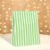 Crafts, green, "stripes", 33 x 26 x 12 cm