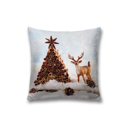 Pillowess decorative "Figure spruce", on a zipper, size 45x45 cm