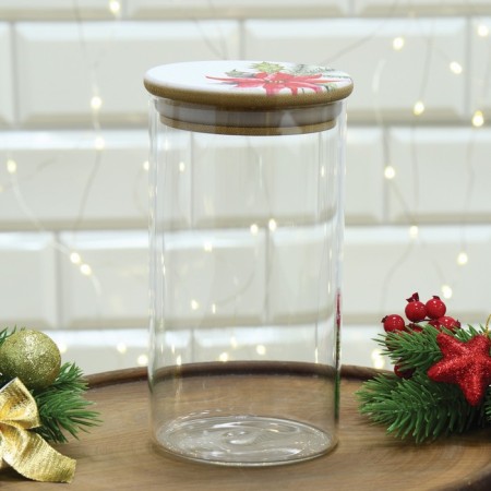 Bank for storage "Christmas Star", 700 ml-2