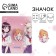 Wooden icon "Schoolgirls", anime, 2.6 x 3.3 cm