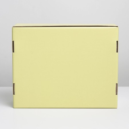 Gift folding box, packaging, "yellow", 27 x 21 x 9 cm-2