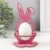Standing for the egg "Bunny" 8.5x8.5x14.5 cm (set 4 parts) bright lilac