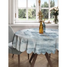 The tablecloth on the table is “marble”, round, Saten, d = 150 cm