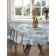 The tablecloth on the table is “marble”, round, Saten, d = 150 cm