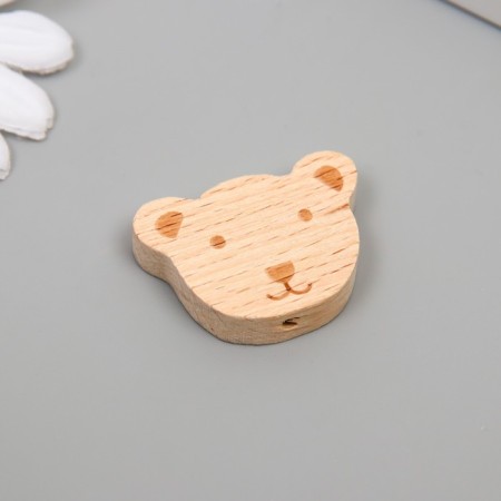 Bead for creativity tree "Bear" 3.5x2.6 cm-1