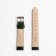 Watch strap, male, 18 mm, harness 75 mm, larynx 115 mm, genuine leather, black