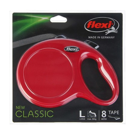 Roulette Flexi New Classic L (up to 50 kg) tape 8 m, red-1