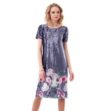 Women's dress, size 42, gray color