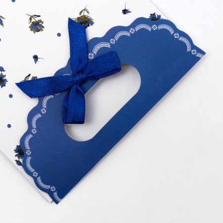 Gift box-package, packaging with a cut handle, "flowers" 12 x 6 x 16 cm-3