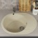 Kitchen car wash Uperwood Econ UPD-107, 002, oval, color 002 Beige matte