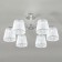 Ceiling lamp 6x60W E14, size 62x62x29 cm