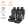 Covers for seats universal Airline RS-5K+, moisture-proof, set of 8 items, black-gray 9827