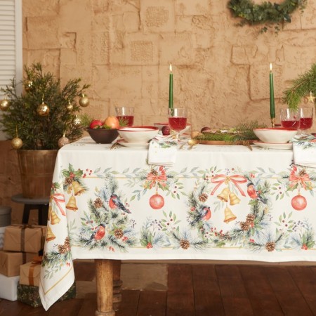 Set of napkins Ethel "SHRISTMAS BELLS" 40x40cm 4 pcs, 100%HL, sarzha 190 gr/m2-2