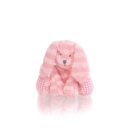 Soft toy Gulliver Bunny Curly Pink color, 22 cm