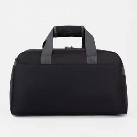 Sports bag with lightning, 2 external pockets, average size, black color-1