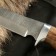 Tourist knife "Raven" steel - damask, handle - nut
