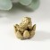 NECSK Polystone bronze "Little toad in the lotus" 2.5x2.5x2.5 cm
