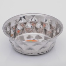 The bowl of a weighted embossed, with a silicone base, 300 ml