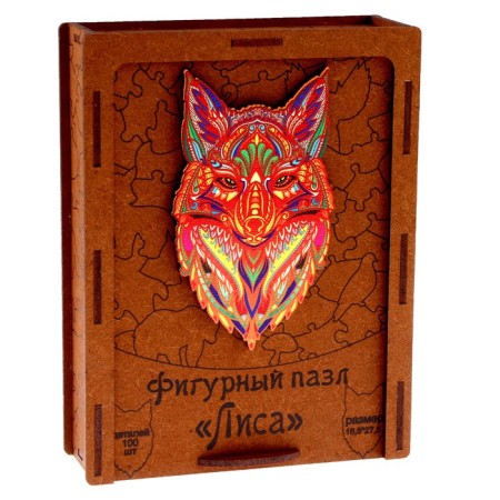 Figure puzzle "Fox", series "Funny toys"-6