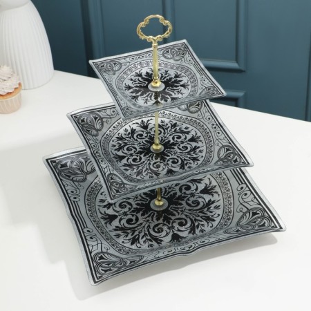 The eve of the "Patterns", 3 levels, the color is silver with black-1
