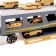 TRAILER truck with 6 machines and helicopter