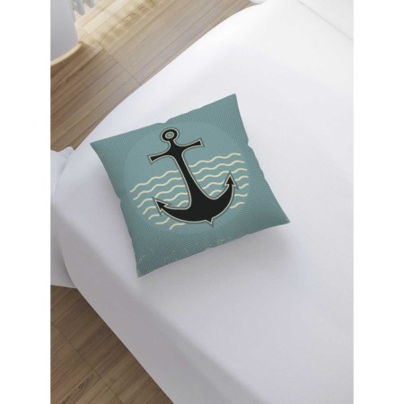 Pillowess decorative "anchor on sea waves", on a zipper, size 45x45 cm-1
