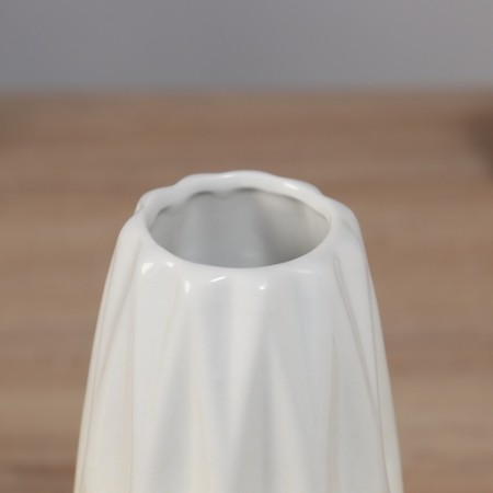 VAZA Ceramics HELL "Heidi" City Style, 20.5x6.5 cm, white-green-1