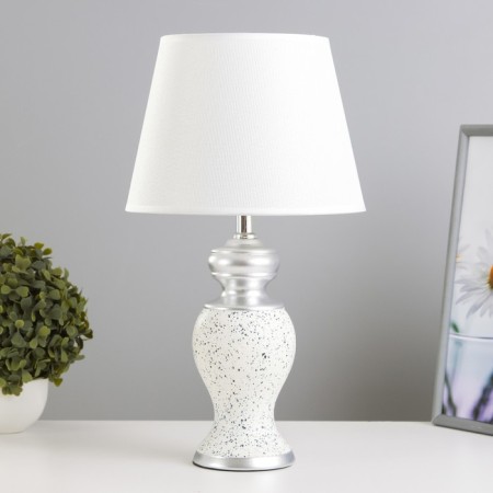 Lamina desktop lamp E14 40W white-silver 22x22x40 cm