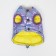 Dog jacket two -sided with weighting, size 18 (DS 40, OG 50, Osh 38), purple/yellow