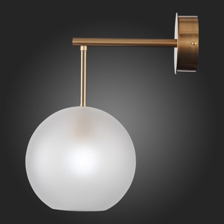 Sconces st. SL1133.501.01. Bopone. 1x40 watts, E27, 20x36 cm, brass color-10