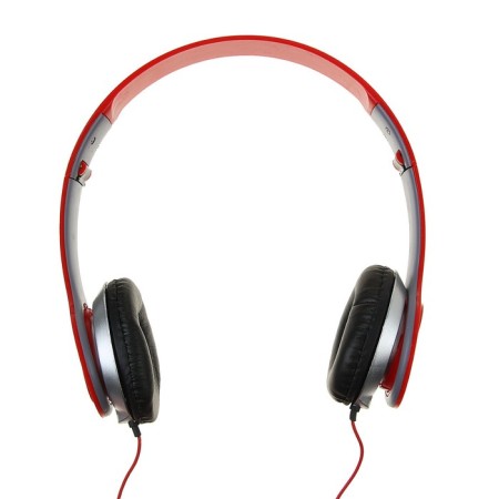 Headphones Luazon RX-11, overhead, folding, red-2
