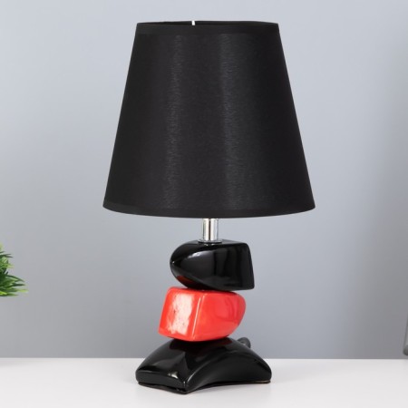 Disasia table lamp E14 40W Black-red 18x18x29 cm Risalux