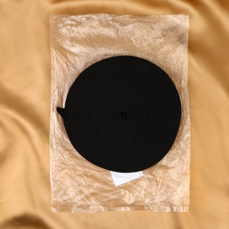 Linen gum, 30 mm, 20 m, black color-2