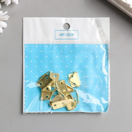 Suspension metal for photo frames/paintings (set 10 pcs) 1.7x0.6 cm-4