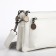 Bag Cross-Bodi with a zipper, white color
