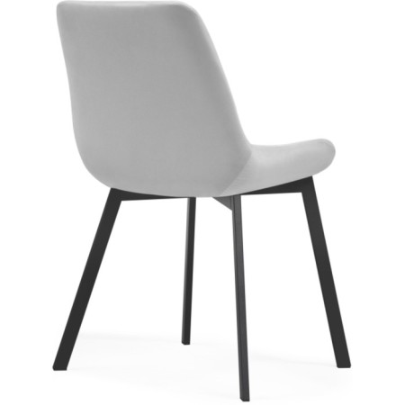 SHELS on a metal frame Chelsea Metal/velor, black/light gray 50x60x80 cm-3