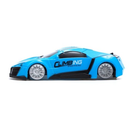 Wall anti -gravity machine, radio control, battery, drives along the walls, light, blue color-1