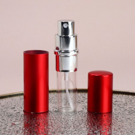 Perfume bottle, with a spray, 10 ml, red color-5