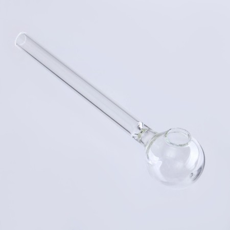Smoking tube, 15 x 2.8 cm, glass