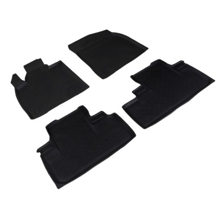 Rubber rugs with high side for Lexus RX IV, 2015-