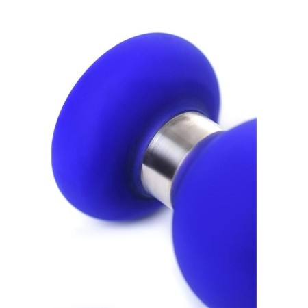 Anal plug Classic, silicone, blue color, 13 cm, d = 4.6 cm-6