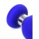 Anal plug Classic, silicone, blue color, 13 cm, d = 4.6 cm