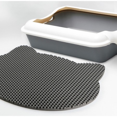 Rug for a bowl and a “face” tray, gray, 35x41.5 cm-1