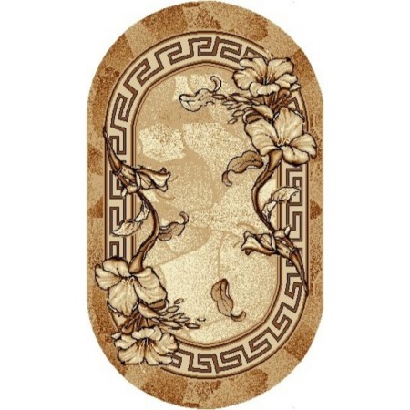Mokko carpet oval 200x300 cm, 100% polypropylene, jute