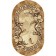 Mokko carpet oval 200x300 cm, 100% polypropylene, jute