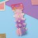 Hair gum "Beauty" (set 8 pcs) Flower, pink lilac