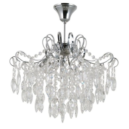Crystal chandelier Bencrezo B21082/5CR+CL, 5x40W, E14, 46x49x49 cm, color transparent color