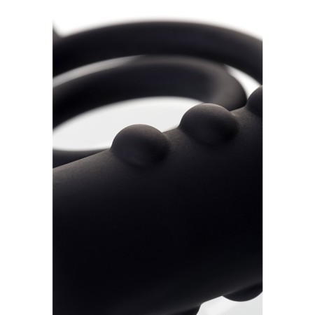 Anal plug with additional stimulation Erotist, silicone, black color-5